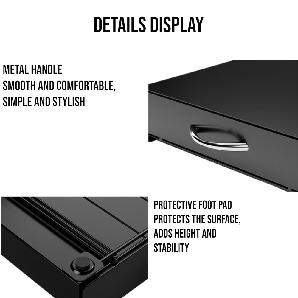 Coffee Capsule Drawer Organizer Steel Pod Storage for 60 Nespresso Capsules