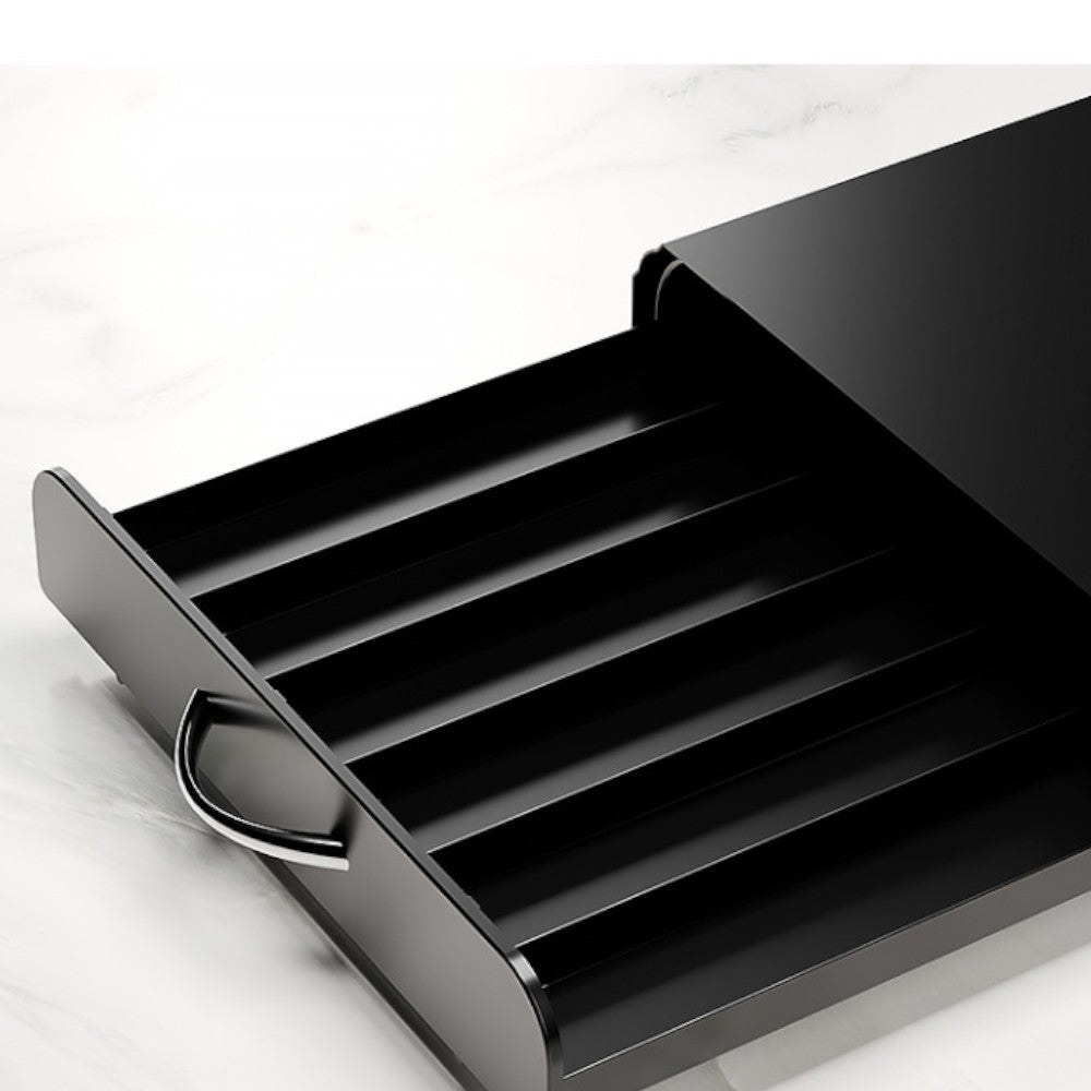 Coffee Capsule Drawer Organizer Steel Pod Storage for 60 Nespresso Capsules