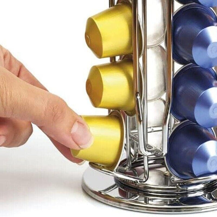 Rotating 30 Capacity Coffee Pod Organizer Stand