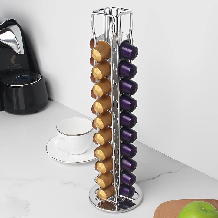 Rotating 30 Capacity Coffee Pod Organizer Stand
