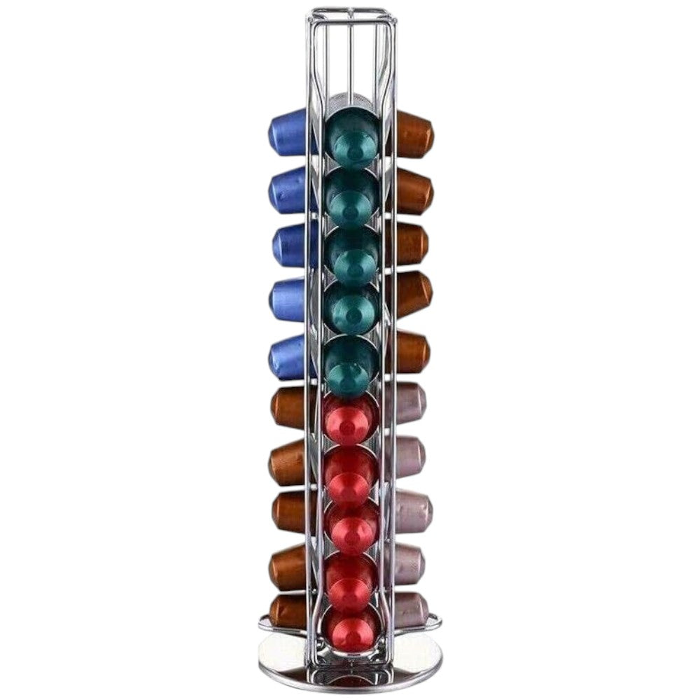 Rotating 30 Capacity Coffee Pod Organizer Stand