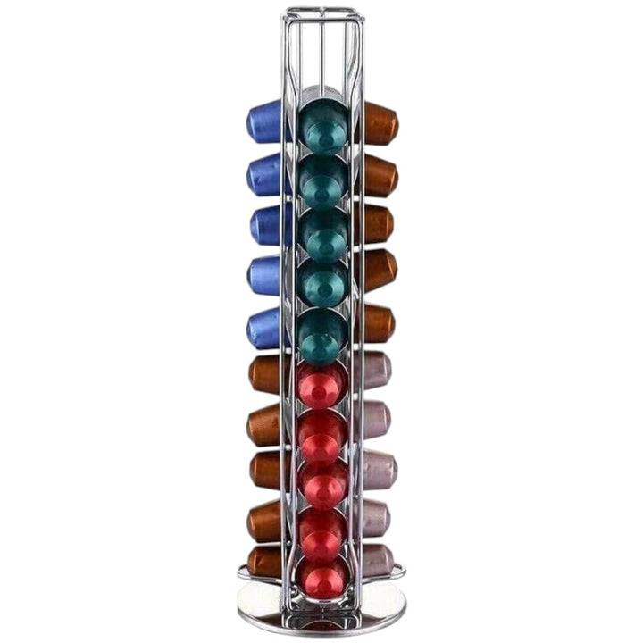 Rotating 30 Capacity Coffee Pod Organizer Stand