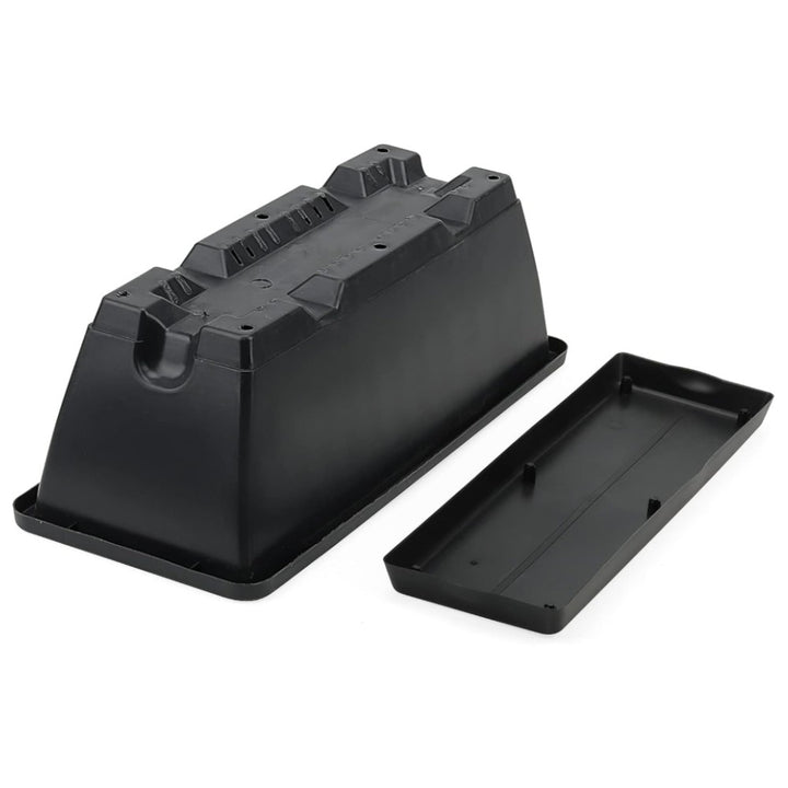 10 Pack 15L Rectangular Planter Box Set With Drainage Tray