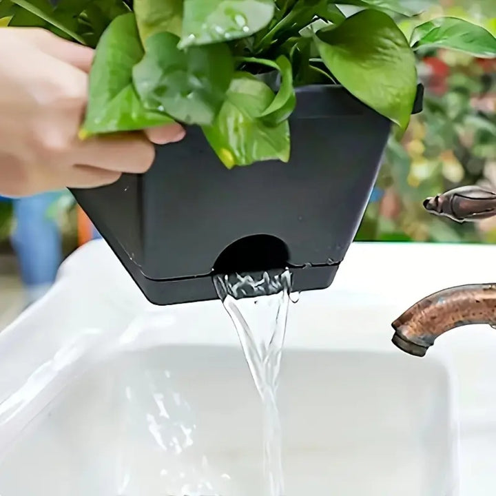 10 Pack 15L Rectangular Planter Box Set With Drainage Tray