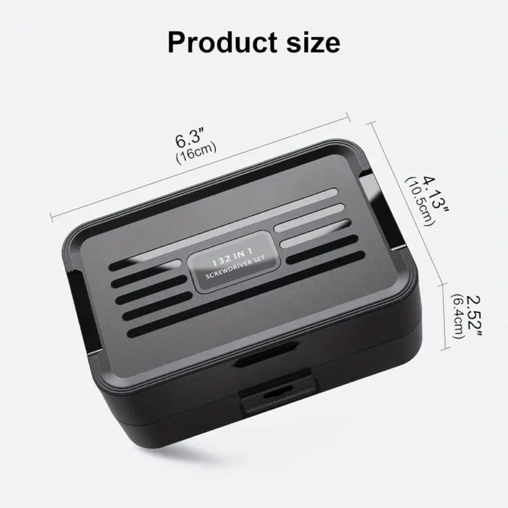 132-in-1 Precision Screwdriver Repair Tool Kit with Dual-Layer Storage Case