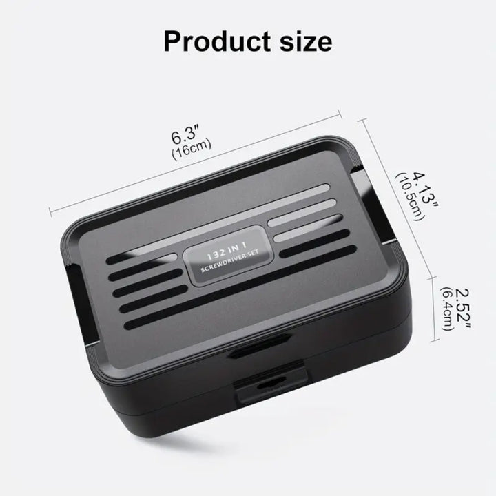 132-in-1 Precision Screwdriver Repair Tool Kit with Dual-Layer Storage Case