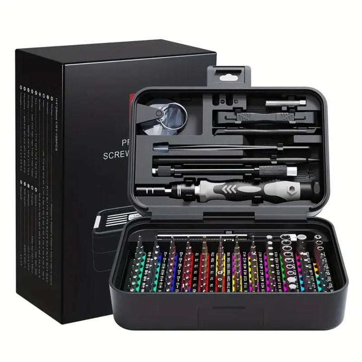132-in-1 Precision Screwdriver Repair Tool Kit with Dual-Layer Storage Case