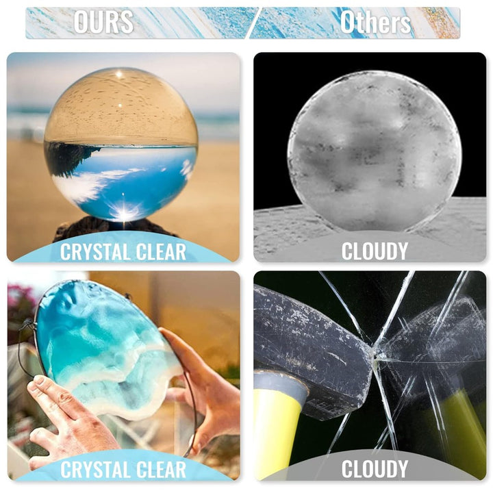 DIY Epoxy Resin Kit for Crafts and Jewelry with Mixing Tools Included