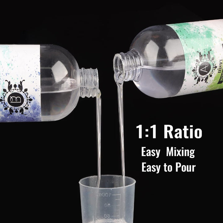 DIY Epoxy Resin Kit for Crafts and Jewelry with Mixing Tools Included
