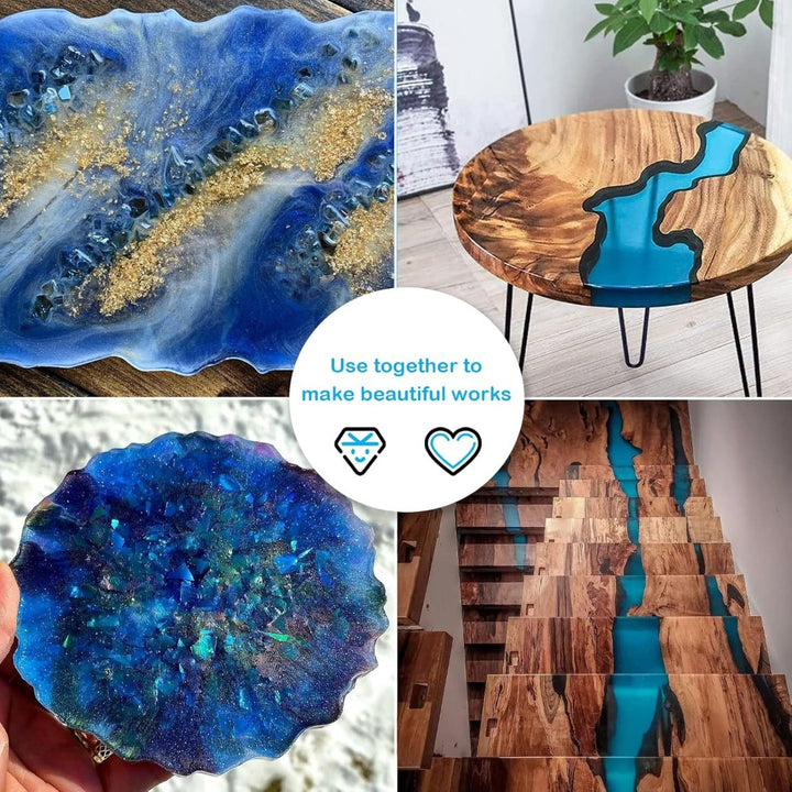 DIY Epoxy Resin Kit for Crafts and Jewelry with Mixing Tools Included