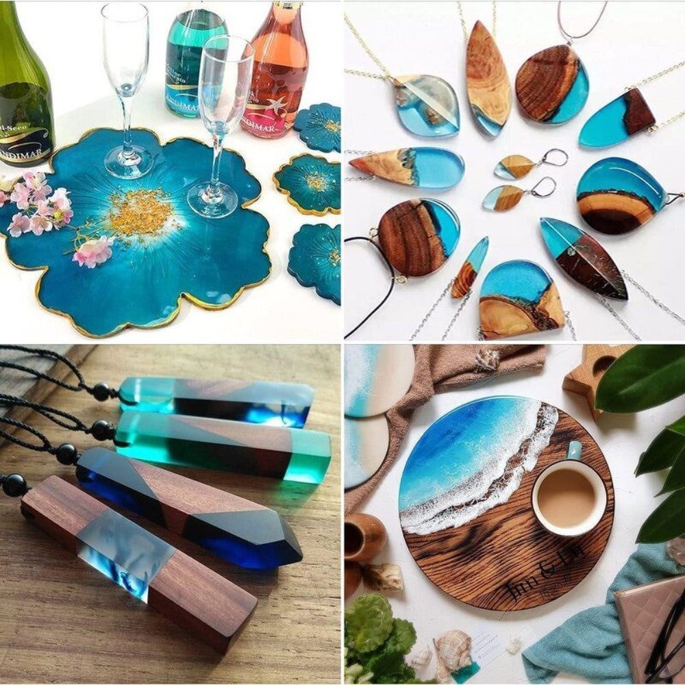DIY Epoxy Resin Kit for Crafts and Jewelry with Mixing Tools Included