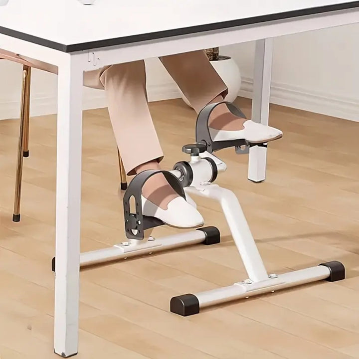 Pedal Exerciser Mini Under Desk Bike - White
