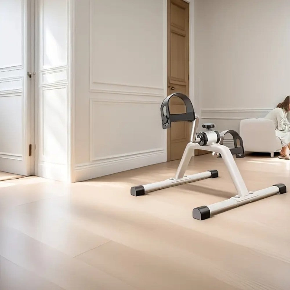 Pedal Exerciser Mini Under Desk Bike - White