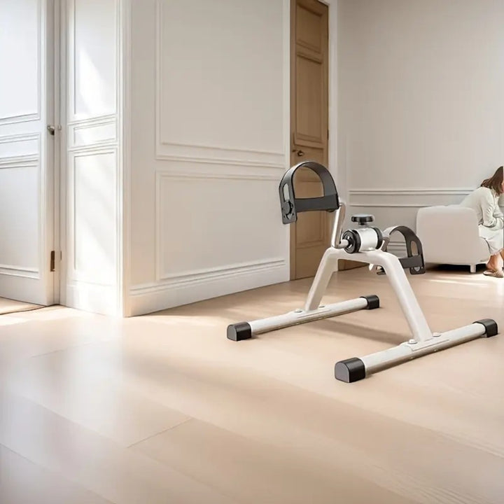 Pedal Exerciser Mini Under Desk Bike - White