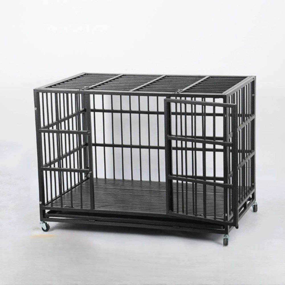 Heavy Duty Dog Crate with Roof _ Extra Large Size