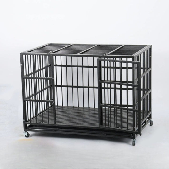 Heavy Duty Dog Crate with Roof _ Extra Large Size