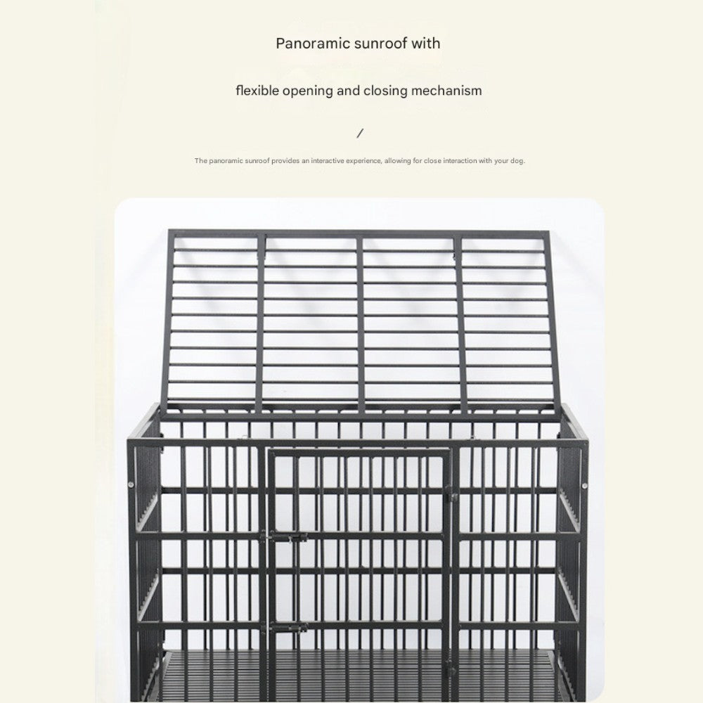 Heavy Duty Dog Crate with Roof _ Extra Large Size