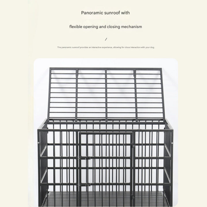 Heavy Duty Dog Crate with Roof _ Extra Large Size