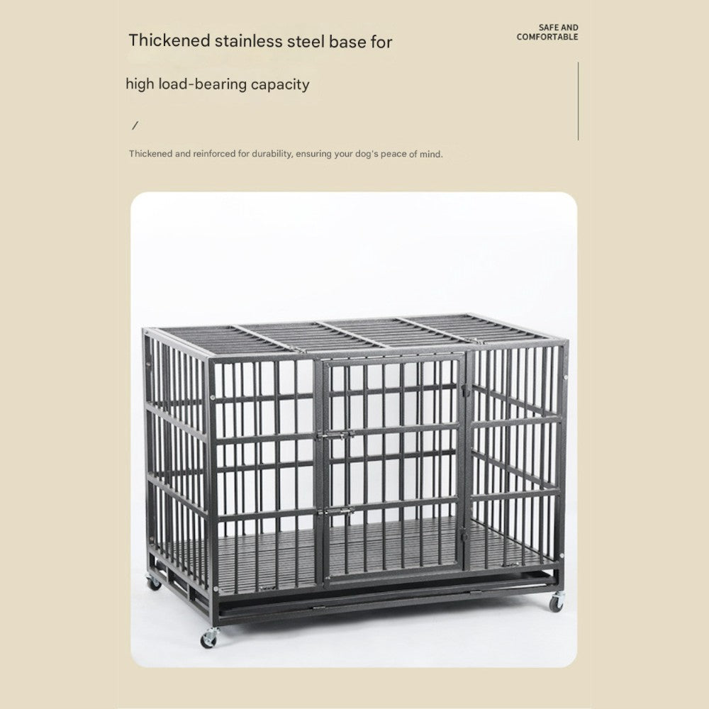 Heavy Duty Dog Crate with Roof _ Extra Large Size