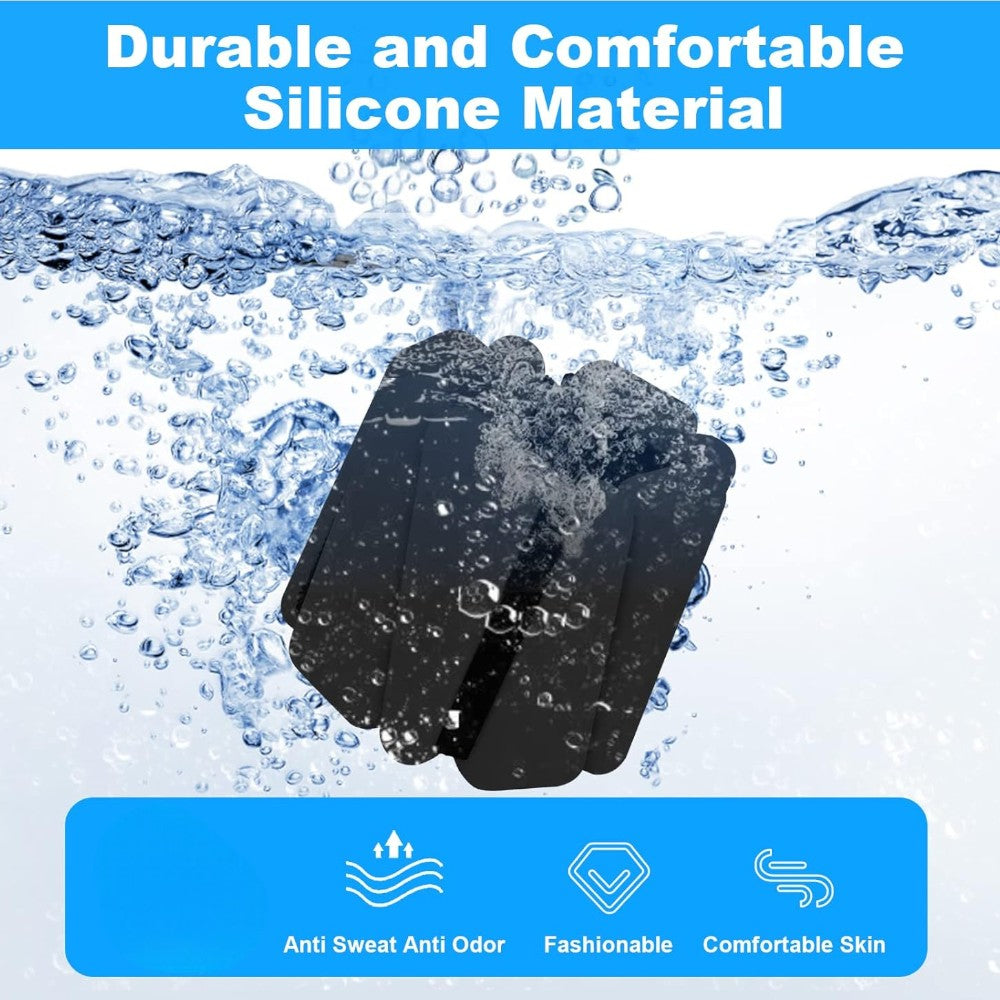 2 Pack Adjustable Silicone Wrist Weights - 2 lbs