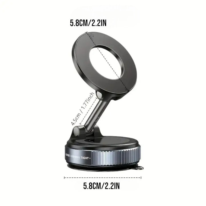 Vacuum Magnetic Car Phone Holder for Desk, Car, Tile, or Wall