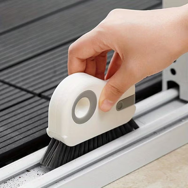 2 Pack Window Groove Cleaning Brush-Gray
