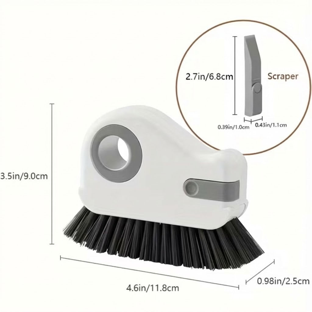 2 Pack Window Groove Cleaning Brush-Gray