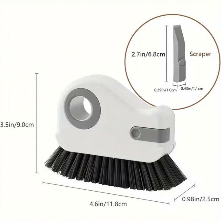 2 Pack Window Groove Cleaning Brush-Gray