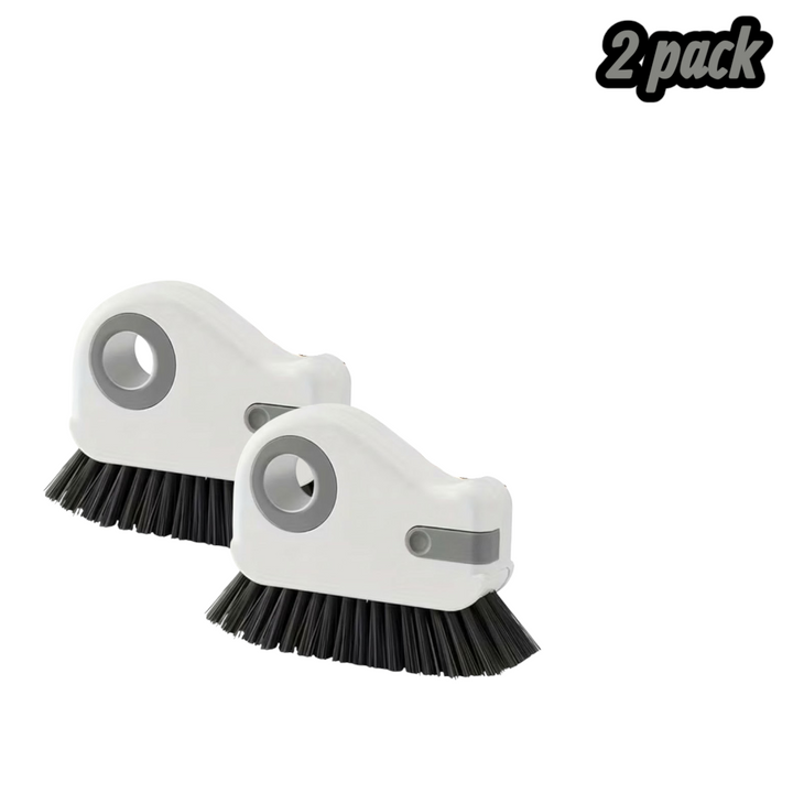 2 Pack Window Groove Cleaning Brush-Gray