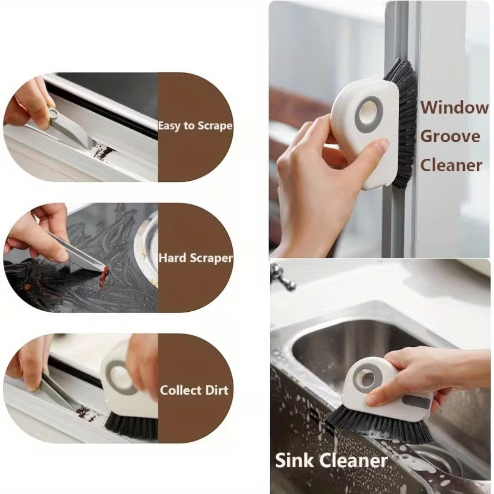 2 Pack Window Groove Cleaning Brush-Orange