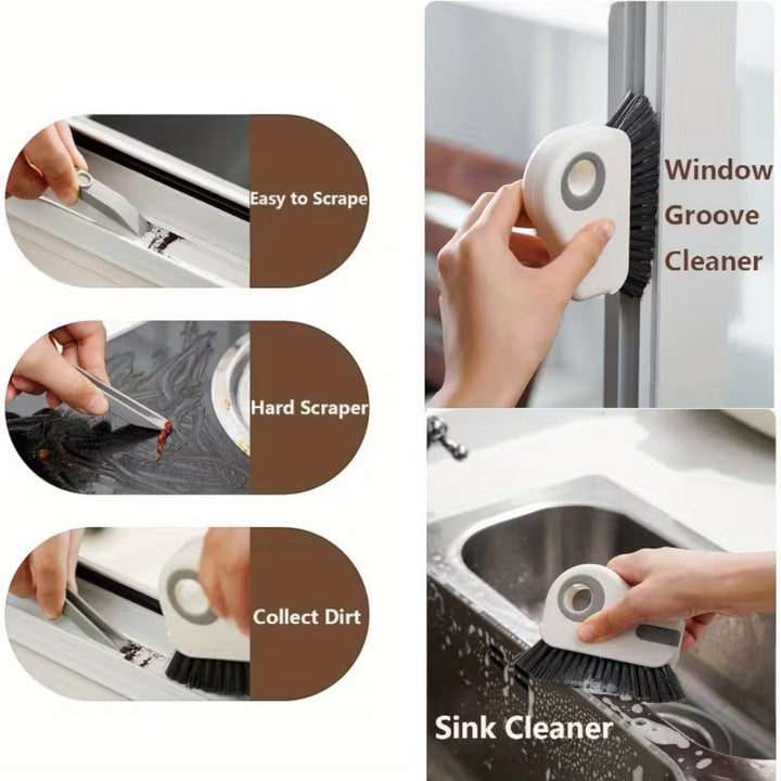 2 Pack Window Groove Cleaning Brush-Orange