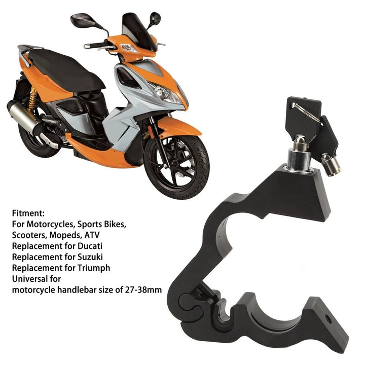 Anti-Theft Motorcycle Handlebar Lock