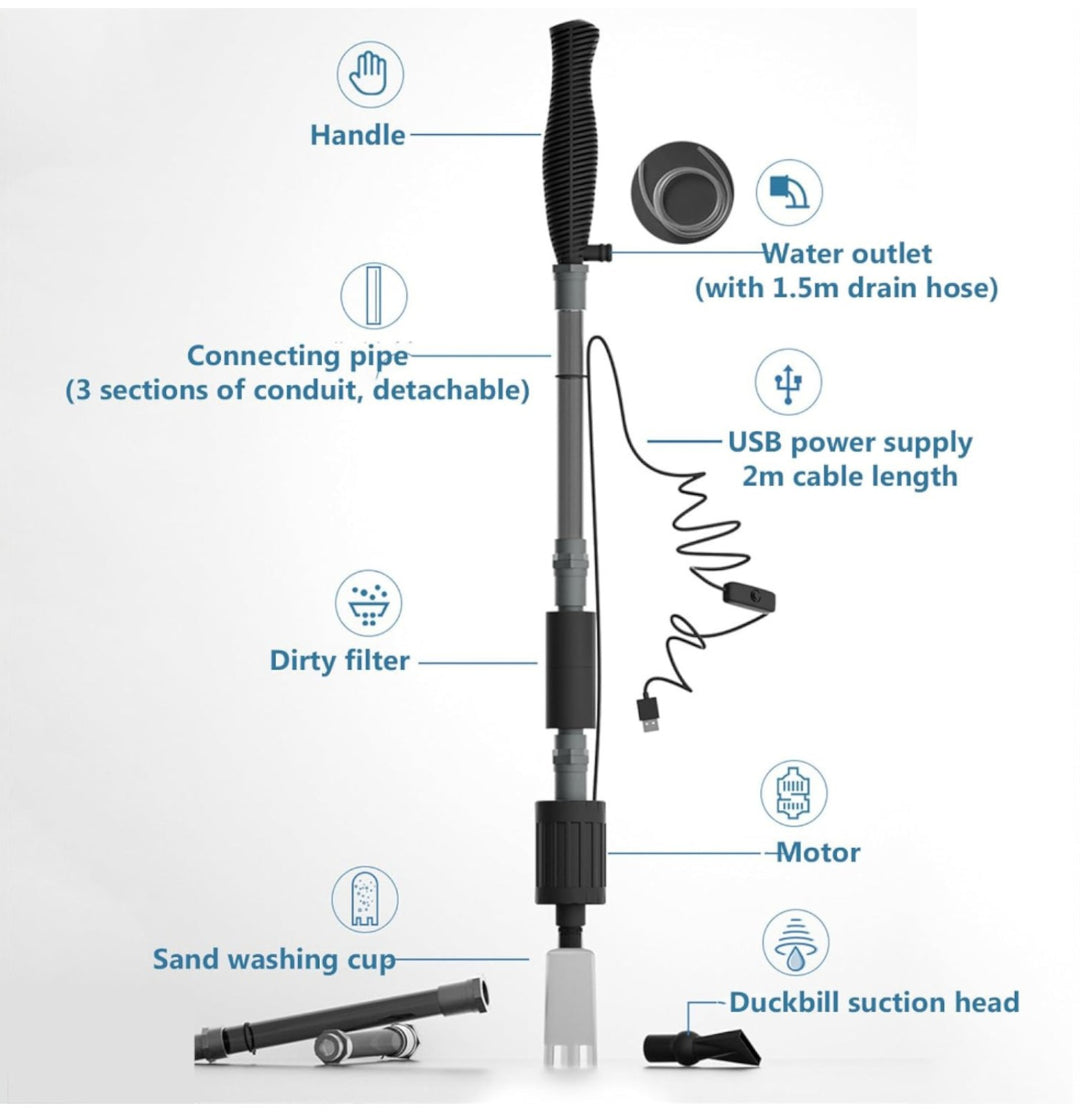 3 In 1 Electric Aquarium Gravel Cleaner
