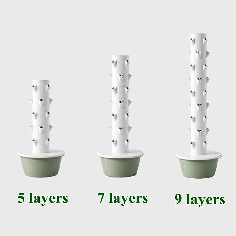9 Layer Vertical Soilless Hydroponic Tower Planter