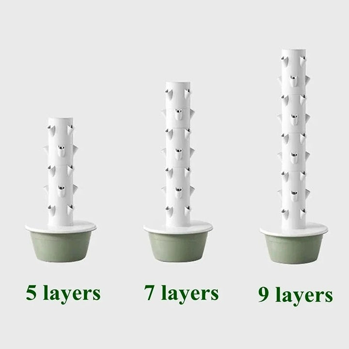 9 Layer Vertical Soilless Hydroponic Tower Planter