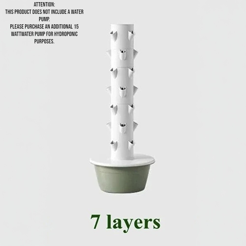 7 Layer Vertical Soilless Hydroponic Tower Planter