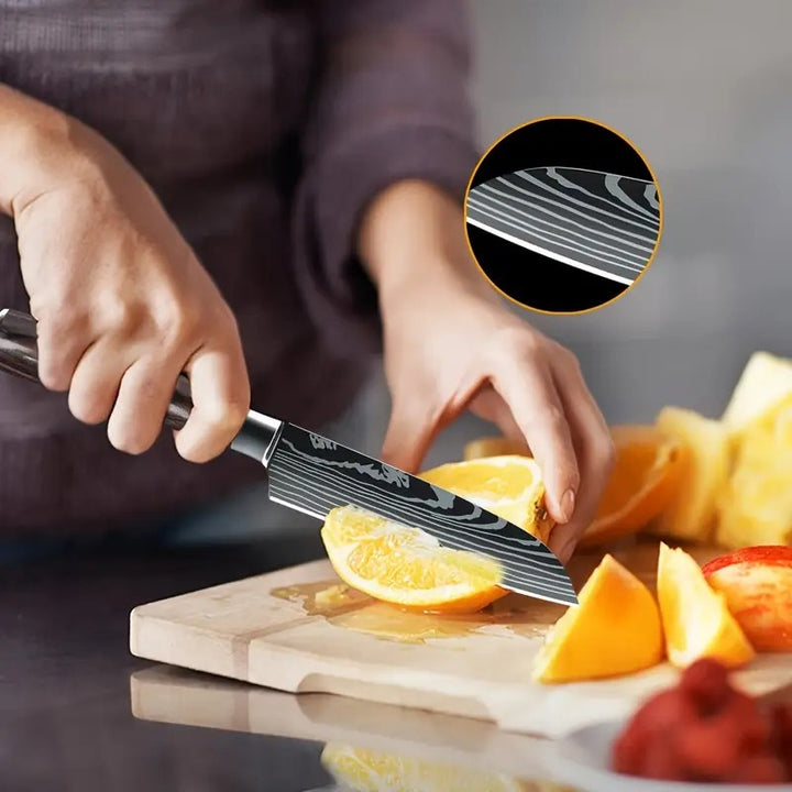6 Piece Kitchen Chef Knife Set