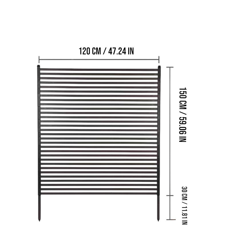 Garden Privacy Fence Panel 120×180cm