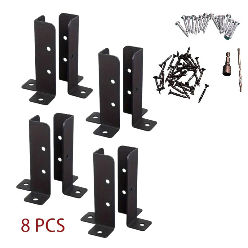 8 Pack Post Anchor Brackets for Wood Fence Posts