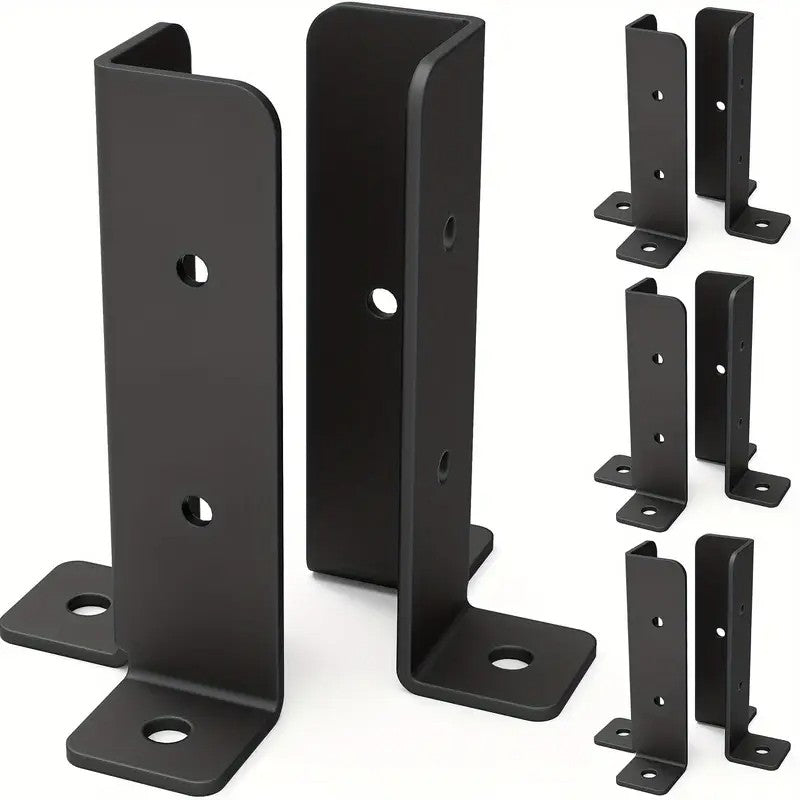 8 Pack Post Anchor Brackets for Wood Fence Posts