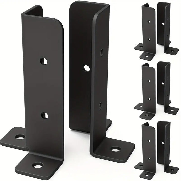 8 Pack Post Anchor Brackets for Wood Fence Posts