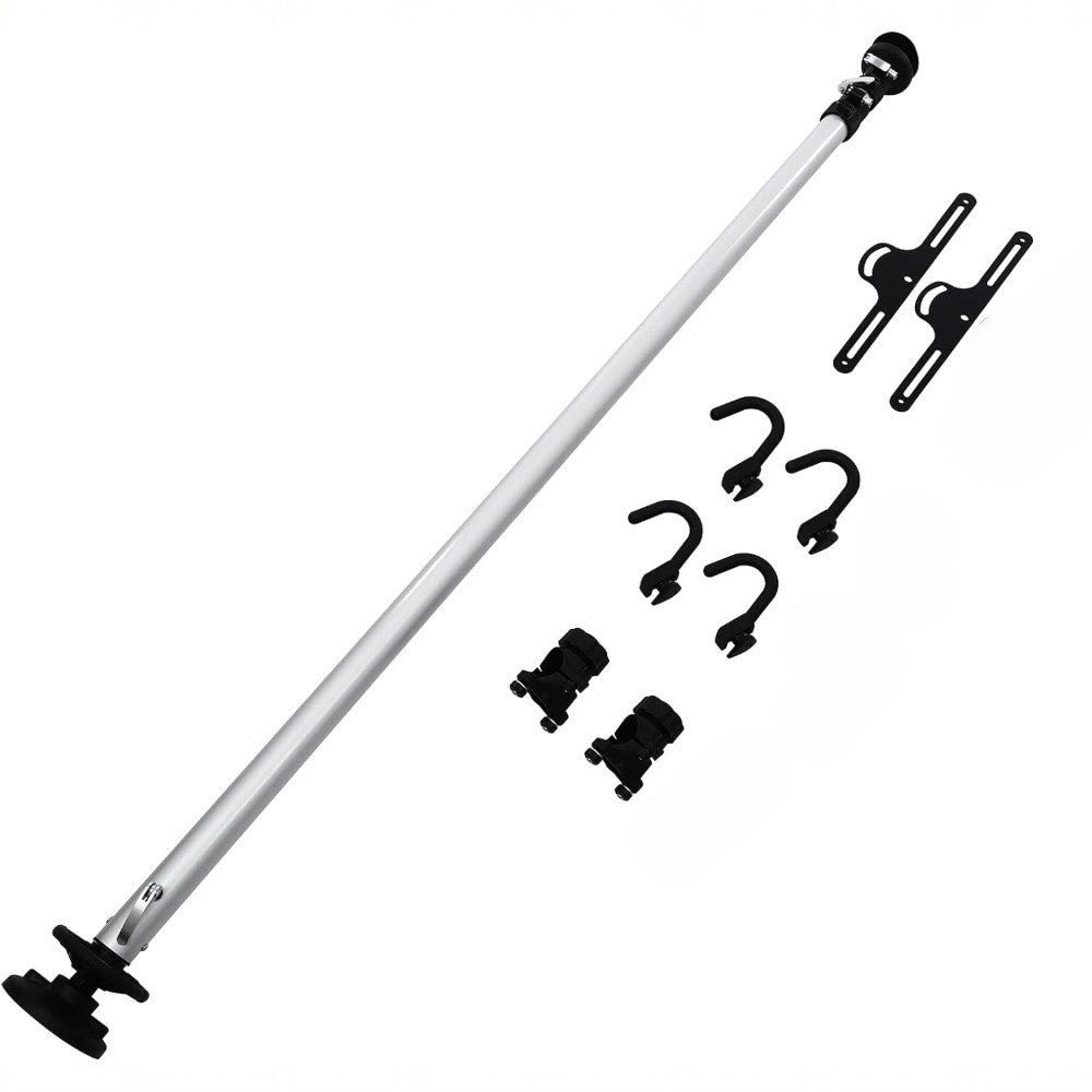 Adjustable Floor-to-Ceiling Bike Storage Rack with 2 Bike Hooks