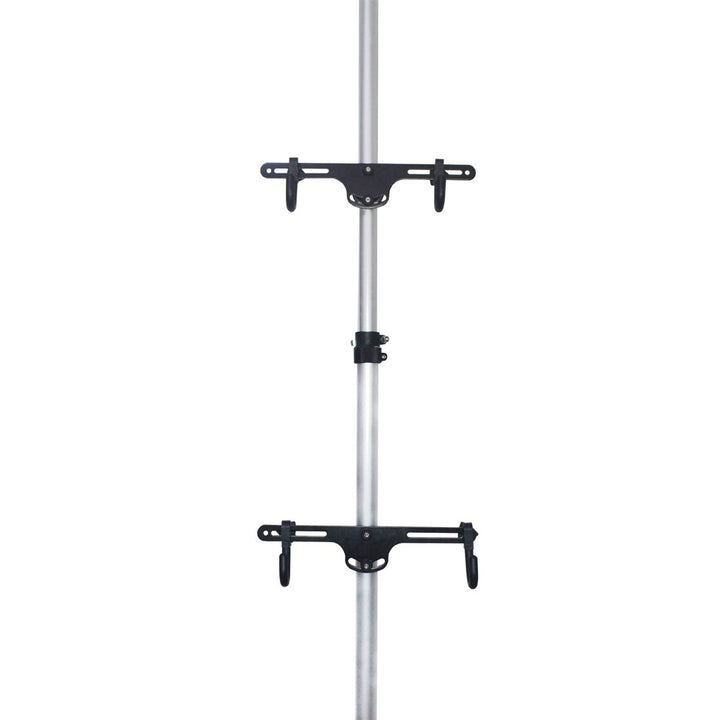 Adjustable Floor-to-Ceiling Bike Storage Rack with 2 Bike Hooks