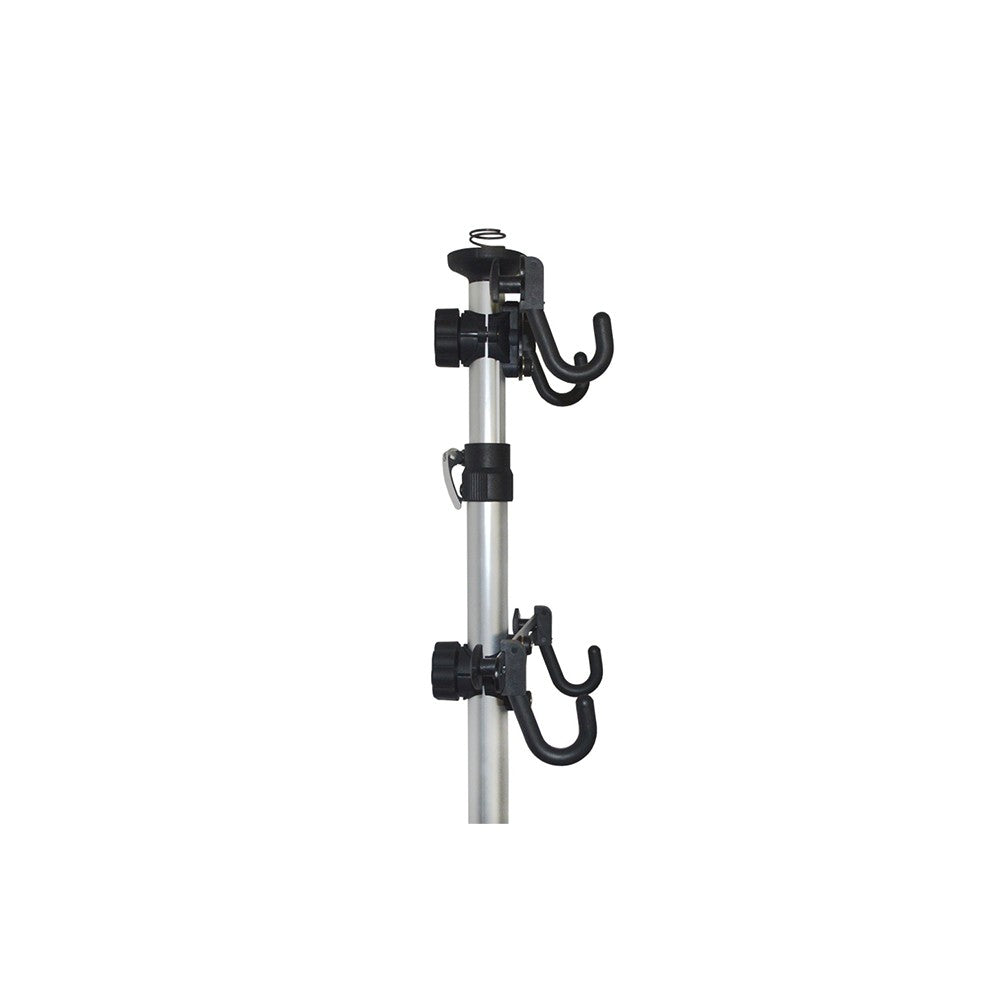 Adjustable Floor-to-Ceiling Bike Storage Rack with 2 Bike Hooks
