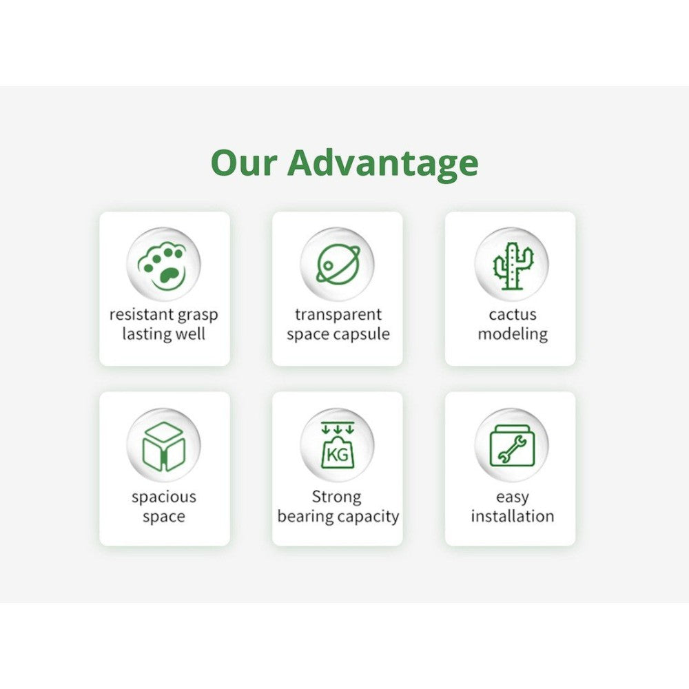 Cactus Cat Tree Tower with Plush Beds