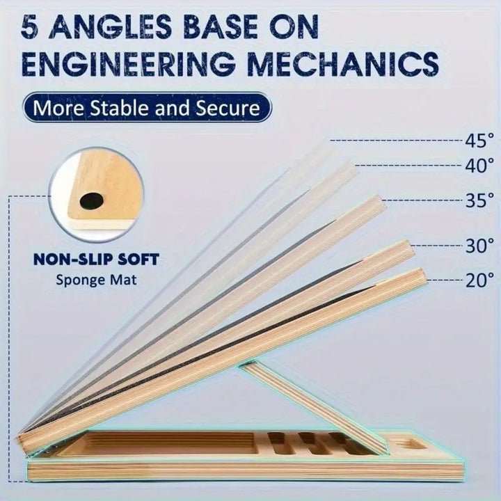 Adjustable Wooden Slant Board for Calf Stretching