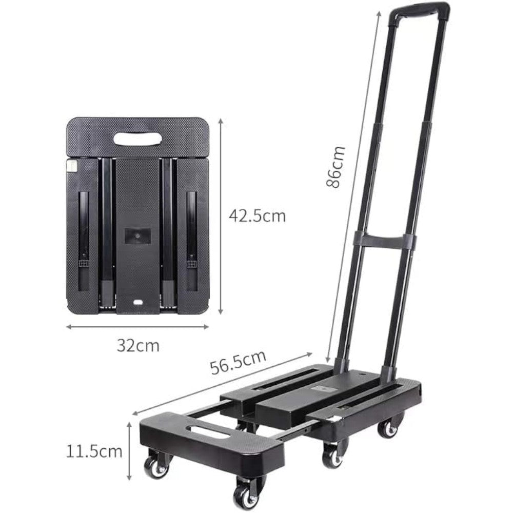 Foldable Luggage Trolley 6 Wheel Heavy Duty Cart