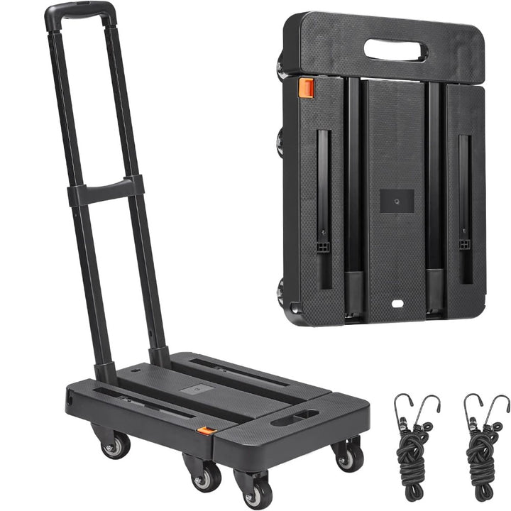 Foldable Luggage Trolley 6 Wheel Heavy Duty Cart