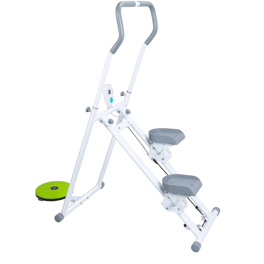 Foldable Climbing Stepper with Waist Twister