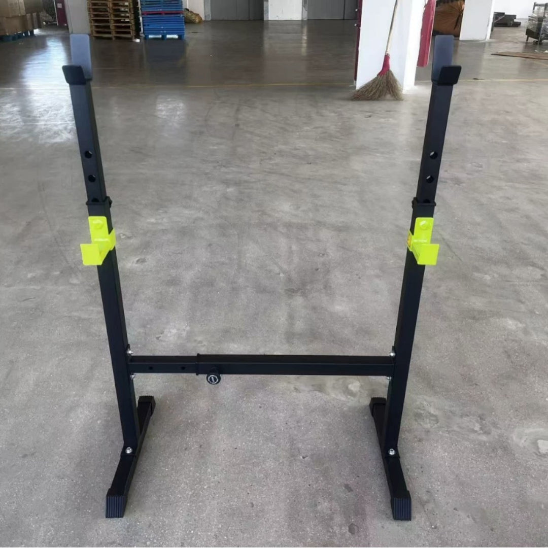 Adjustable Barbell Squat Rack with Height Width Adjustment